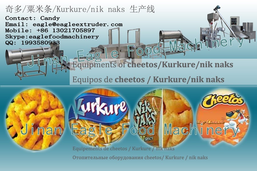 جينان النسر بثق cheetos الذرة نيك ناك صنع الآلات kurkure
